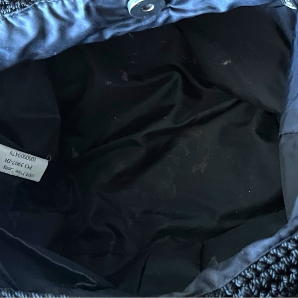 The Sak Black Crochet Women’s Shoulder Bohemian Handbag 12”x11" - Picture 13 of 13